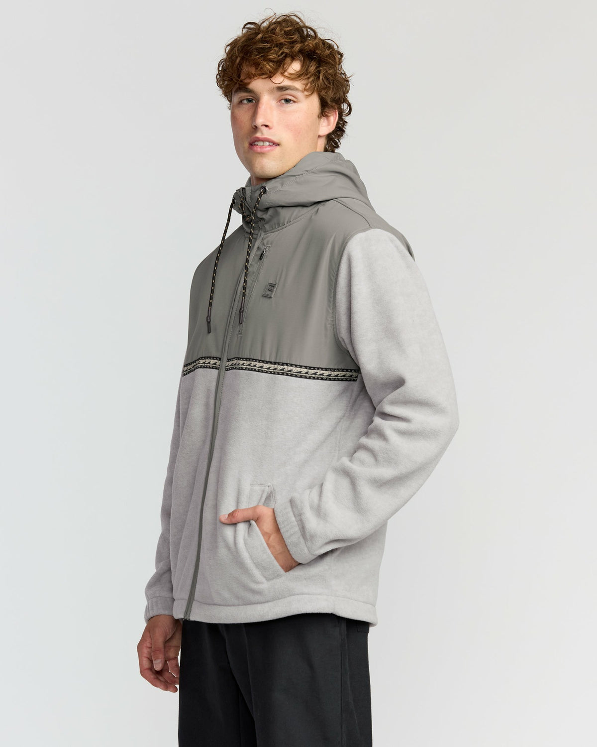 Billabong Men's Boundary Lite Zip Sweatshirt - Gray Heather