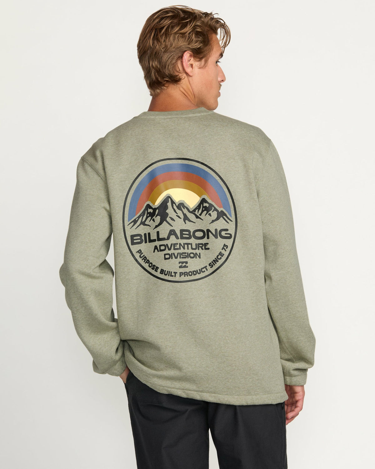 Billabong Men's Compass Crew Sweatshirt - Sage Heather