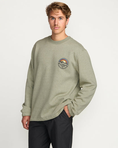 Billabong Men's Compass Crew Sweatshirt - Sage Heather