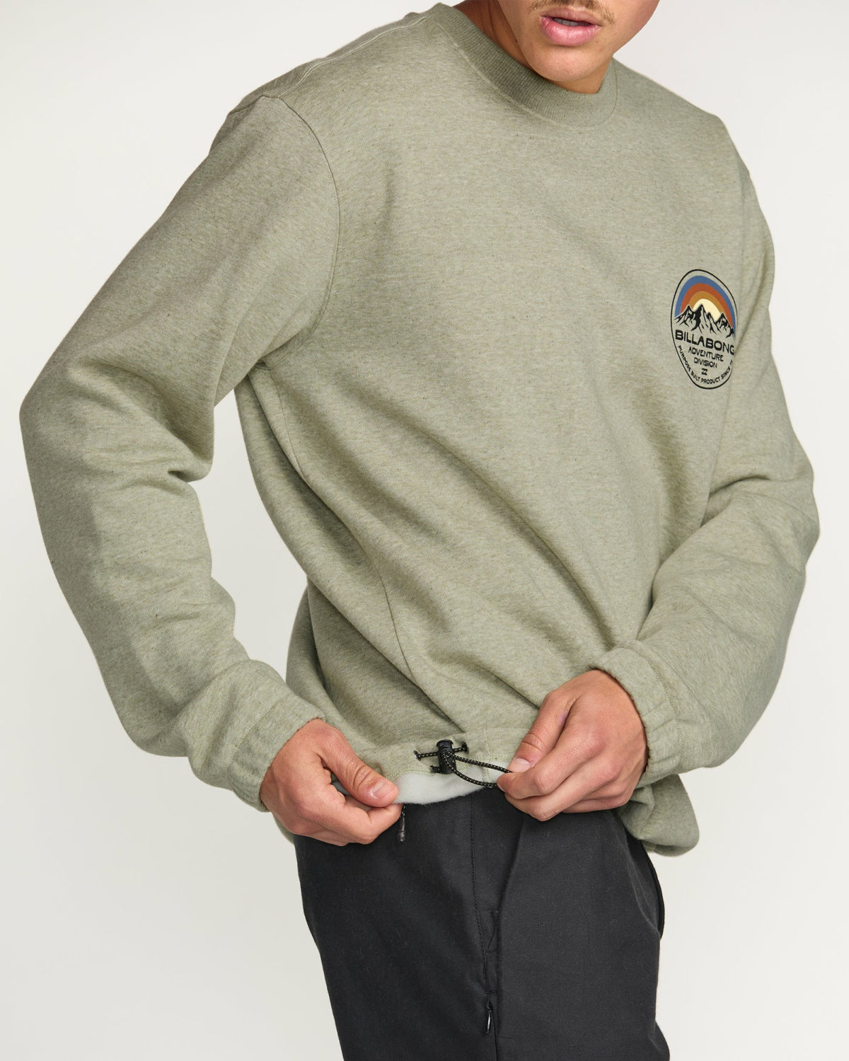 Billabong Men's Compass Crew Sweatshirt - Sage Heather