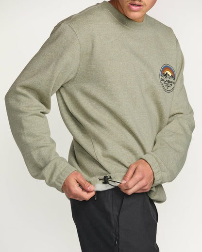 Billabong Men's Compass Crew Sweatshirt - Sage Heather