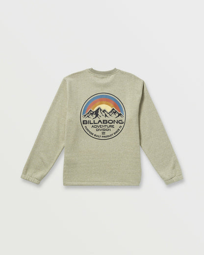 Billabong Men's Compass Crew Sweatshirt - Sage Heather