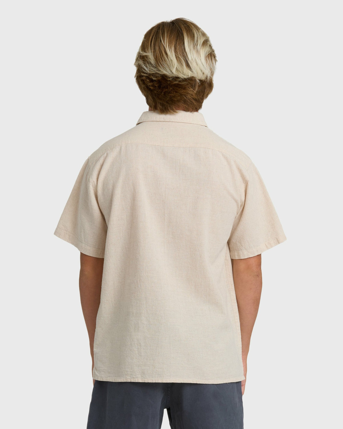 Billabong Men's Victoria Short Sleeve Shirt - Off White