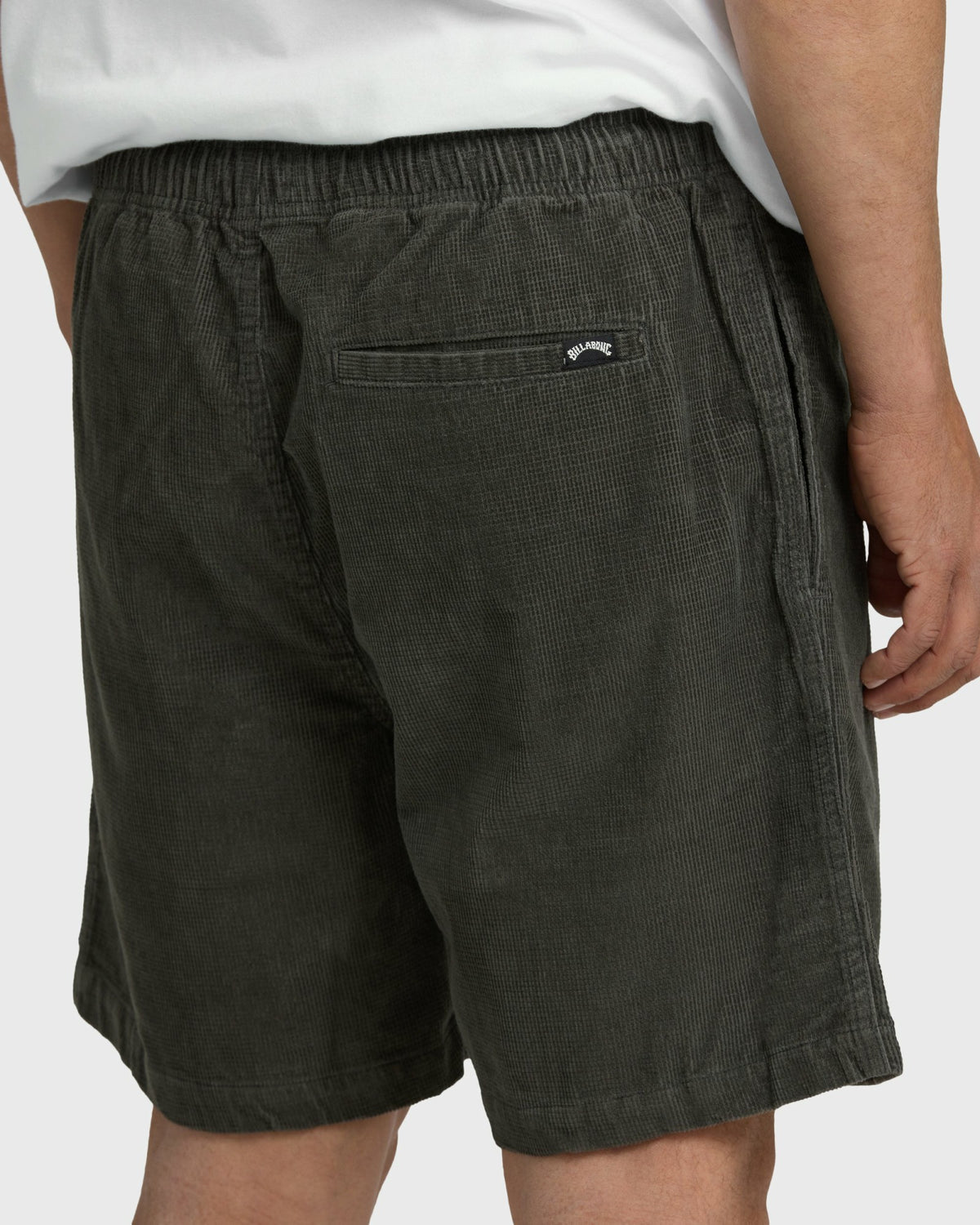 Billabong Men's Larry Layback 19\" Cord Shorts - Dark Gray