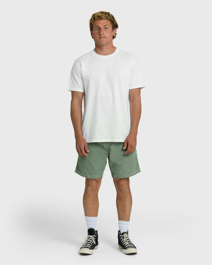 Billabong Men's Larry Layback 19\" Cord Shorts - Moss
