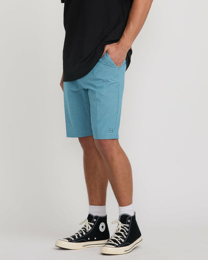 Billabong Men's Crossfire Submersible 21\" Hybrid Shorts - Glacier Blue