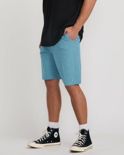 Billabong Men's Crossfire Submersible 21\" Hybrid Shorts - Glacier Blue
