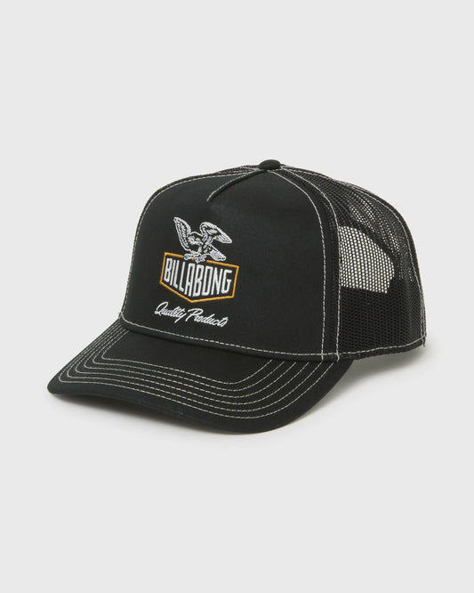 Billabong Men's Peaked Trucker Hat - Black