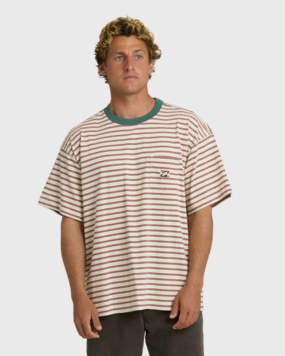 Billabong Men's Baxter Crew Short Sleeve T-Shirt - Oatmeal