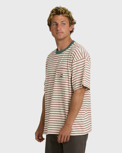Billabong Men's Baxter Crew Short Sleeve T-Shirt - Oatmeal