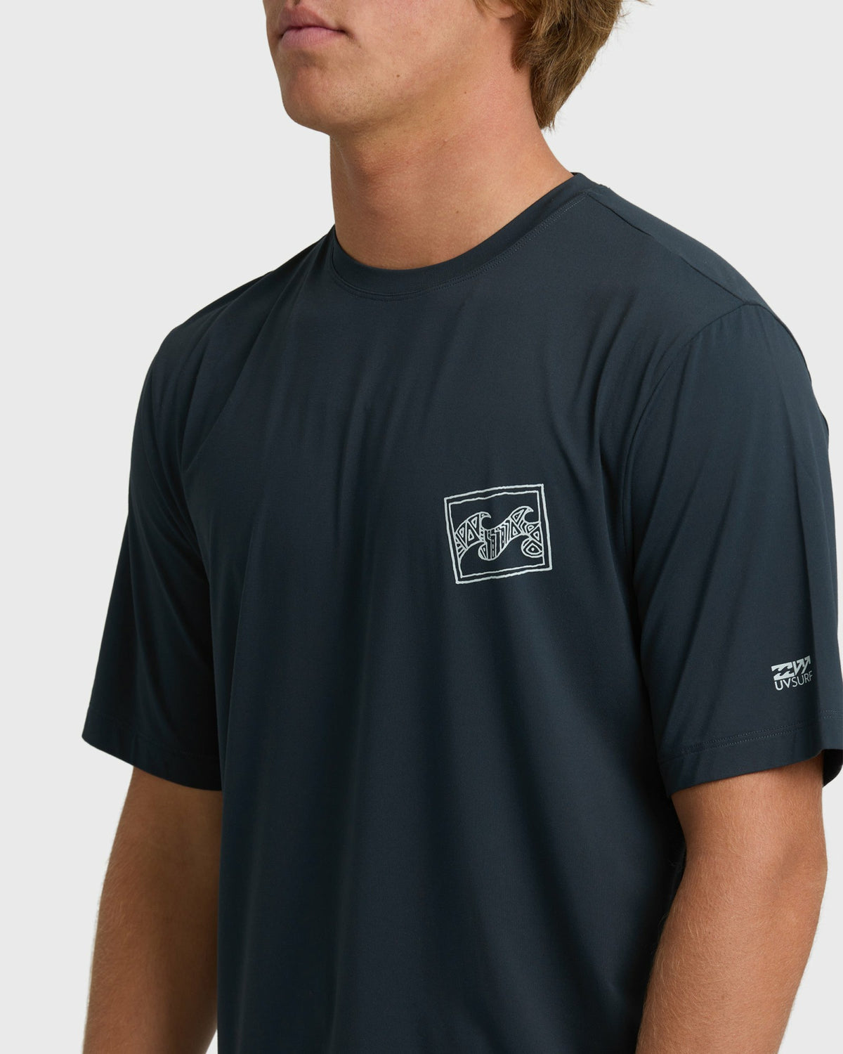 Billabong Men's Crayon Wave Loose Fit Short Sleeve Surf Tee - Navy