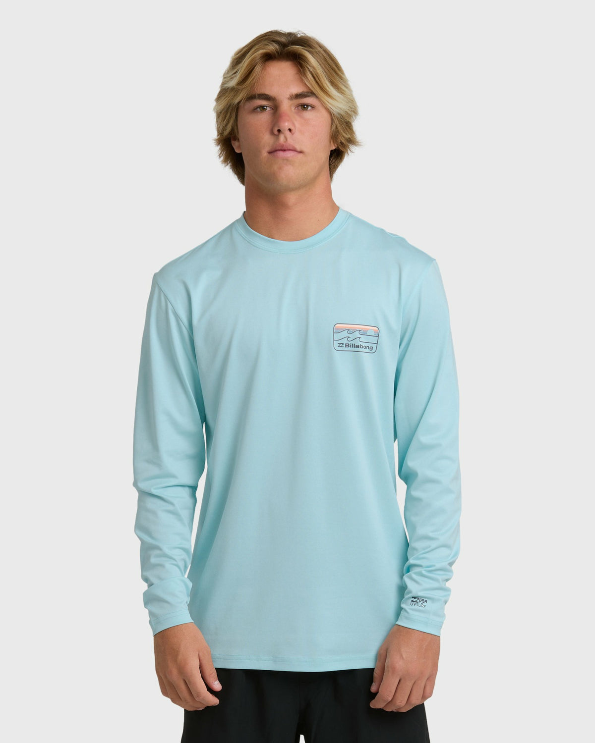 Billabong Men's Runner Long Sleeve Surf Tee - Blue Heather