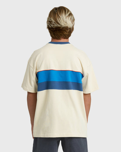Billabong Men's Simulator Crew Short Sleeve T-Shirt - Oatmeal