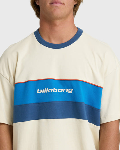Billabong Men's Simulator Crew Short Sleeve T-Shirt - Oatmeal
