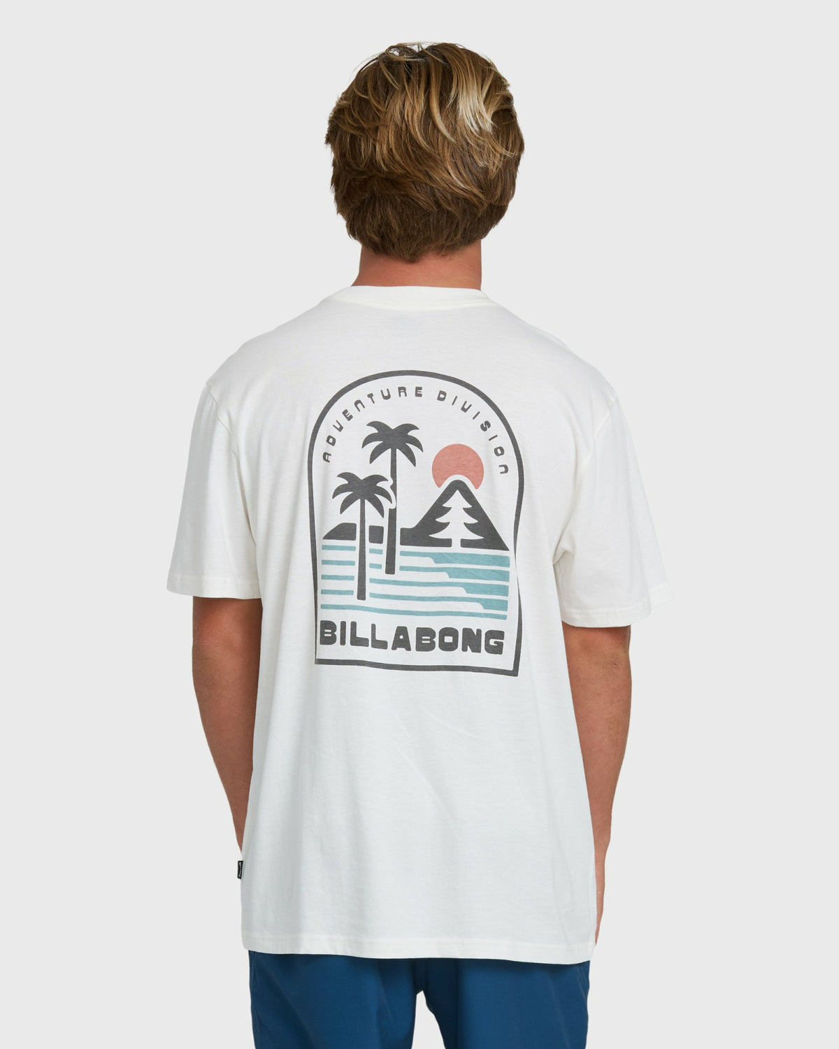 Billabong Men's A\/Div Sun Down Premium Short Sleeve Knit T-Shirt - Off White