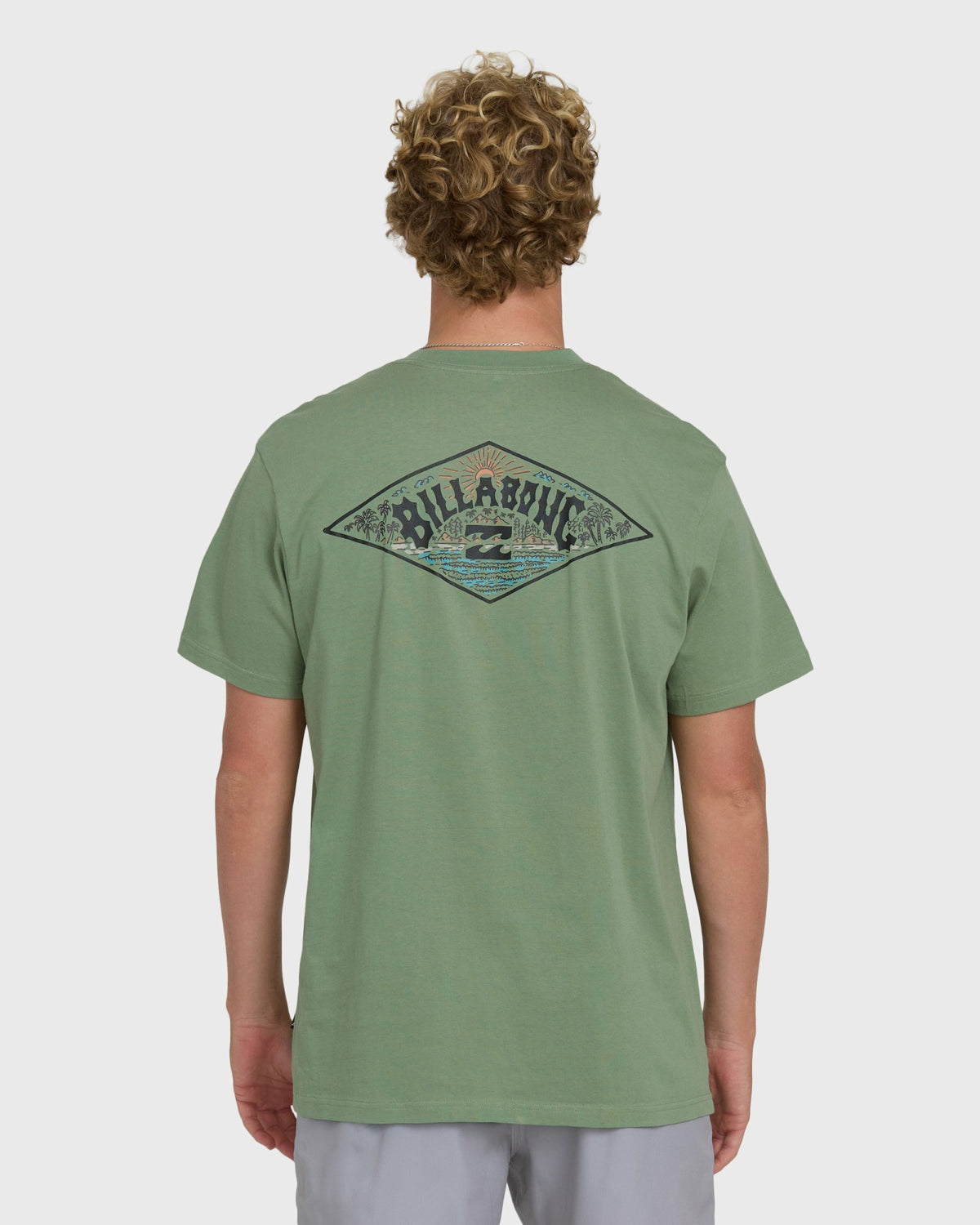 Billabong Men's A\/Div Arch Premium Short Sleeve Knit T-Shirt - Hedge Green