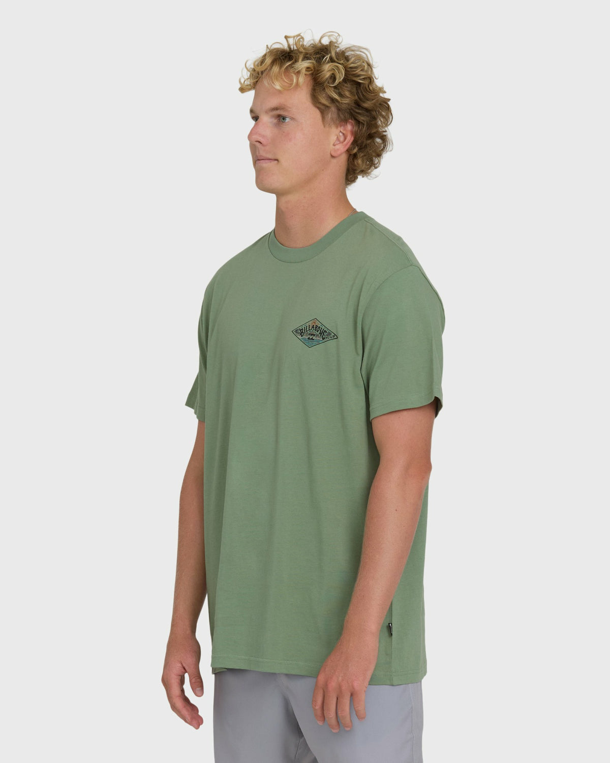 Billabong Men's A\/Div Arch Premium Short Sleeve Knit T-Shirt - Hedge Green