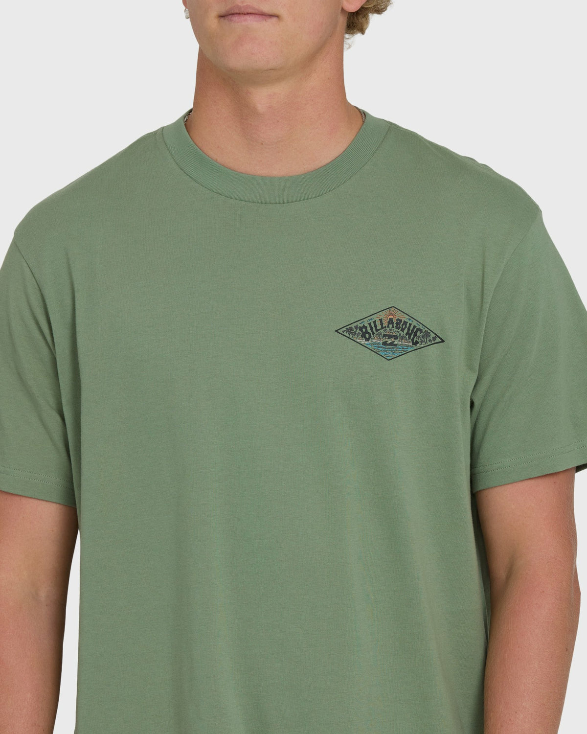 Billabong Men's A\/Div Arch Premium Short Sleeve Knit T-Shirt - Hedge Green