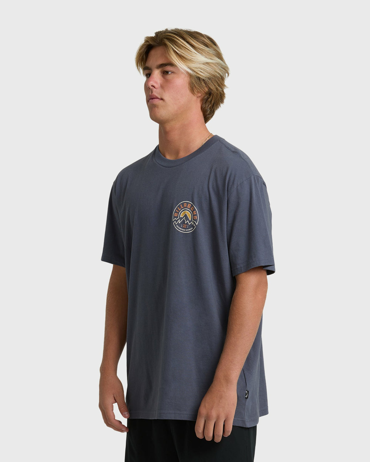 Billabong Men's Rockies Adiv Premium Short Sleeve T-Shirt - Graystone