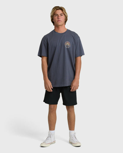 Billabong Men's Rockies Adiv Premium Short Sleeve T-Shirt - Graystone