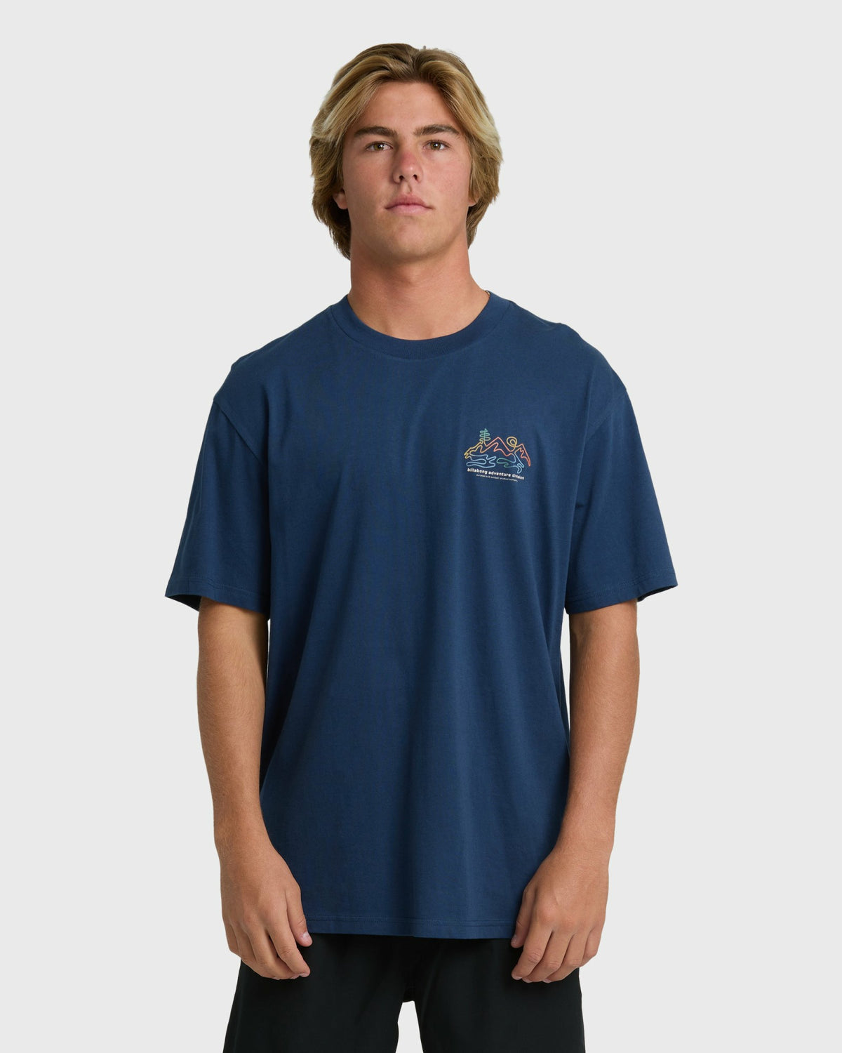 Billabong Men's Range Adiv Premium Short Sleeve T-Shirt - Dark Blue