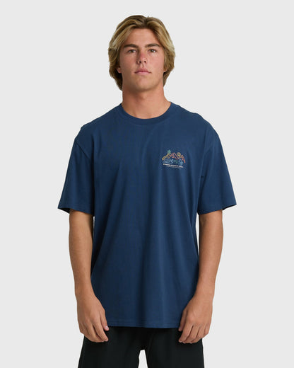 Billabong Men's Range Adiv Premium Short Sleeve T-Shirt - Dark Blue