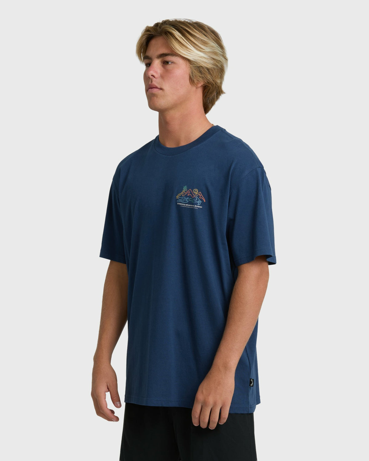 Billabong Men's Range Adiv Premium Short Sleeve T-Shirt - Dark Blue
