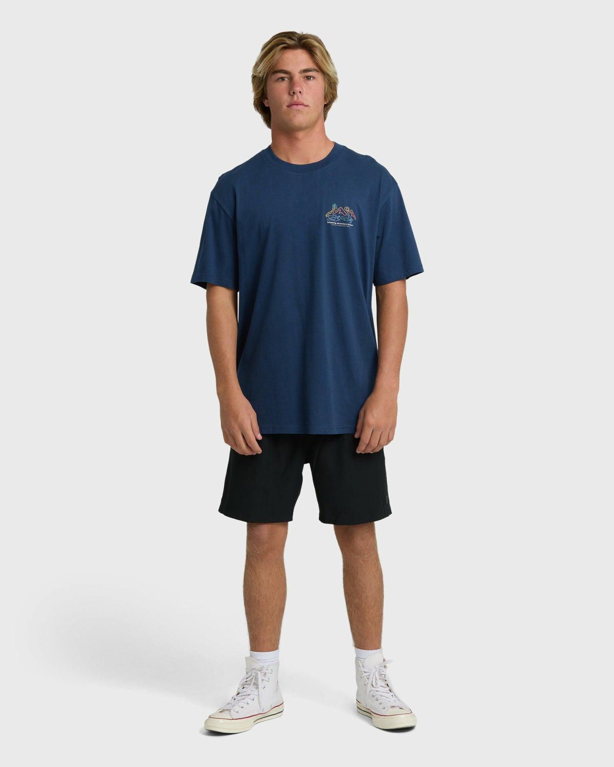 Billabong Men's Range Adiv Premium Short Sleeve T-Shirt - Dark Blue