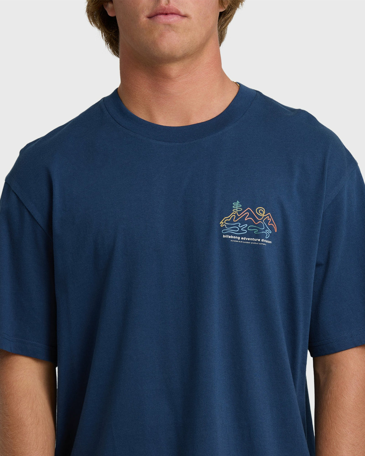 Billabong Men's Range Adiv Premium Short Sleeve T-Shirt - Dark Blue