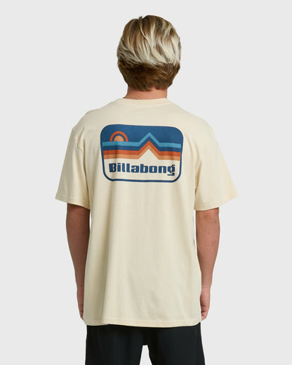 Billabong Men's Range Adiv Premium Short Sleeve T-Shirt - Oatmeal