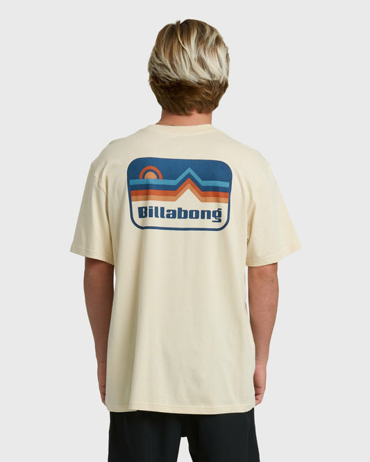 Billabong Men's Range Adiv Premium Short Sleeve T-Shirt - Oatmeal