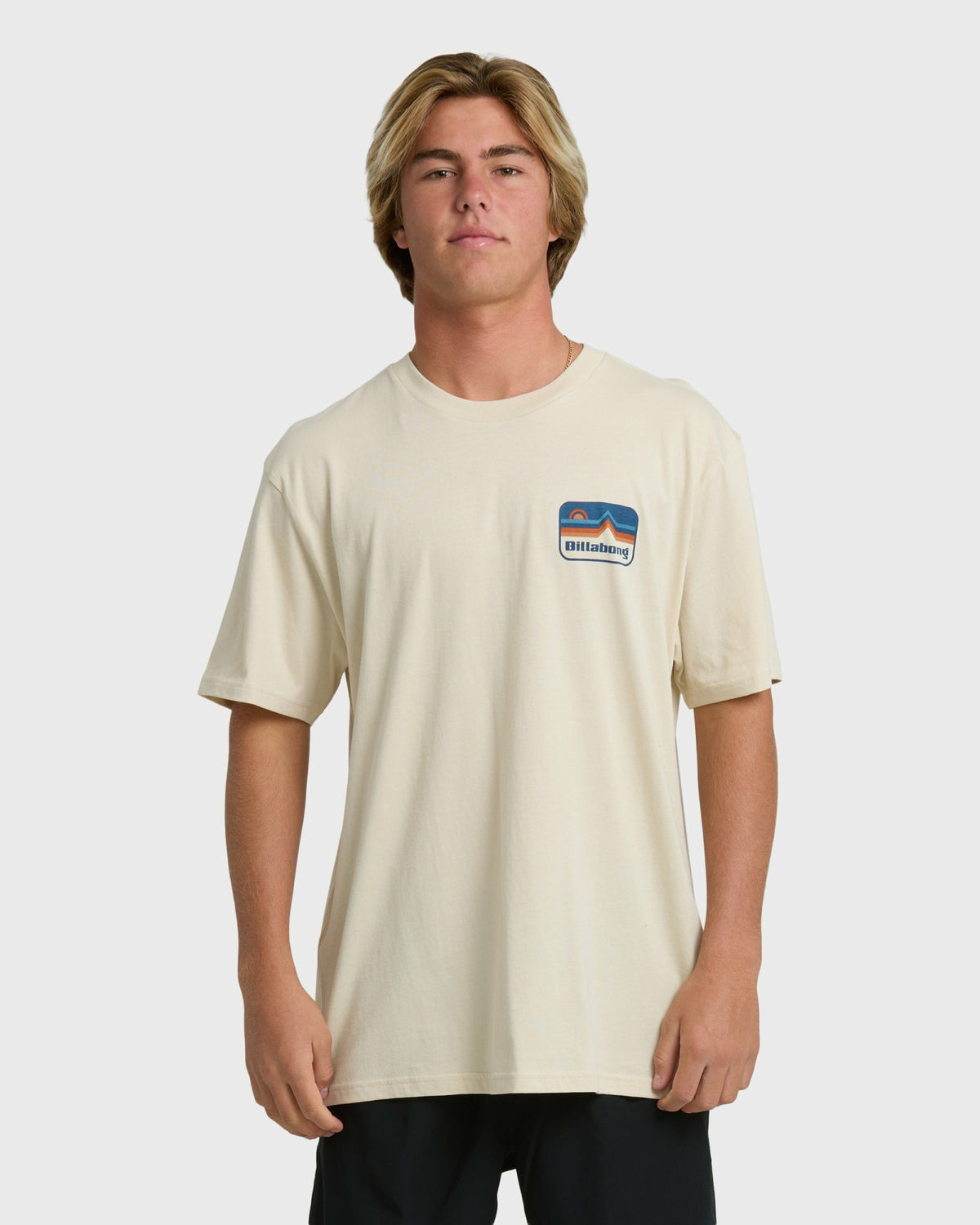 Billabong Men's Range Adiv Premium Short Sleeve T-Shirt - Oatmeal