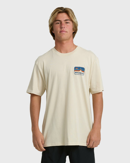 Billabong Men's Range Adiv Premium Short Sleeve T-Shirt - Oatmeal