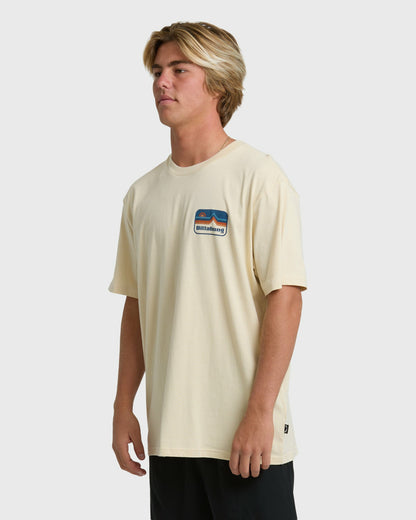 Billabong Men's Range Adiv Premium Short Sleeve T-Shirt - Oatmeal