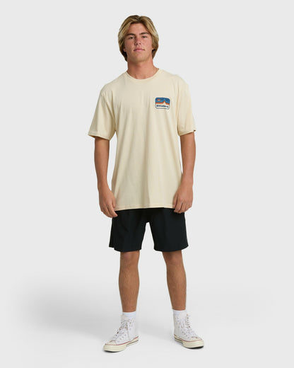 Billabong Men's Range Adiv Premium Short Sleeve T-Shirt - Oatmeal