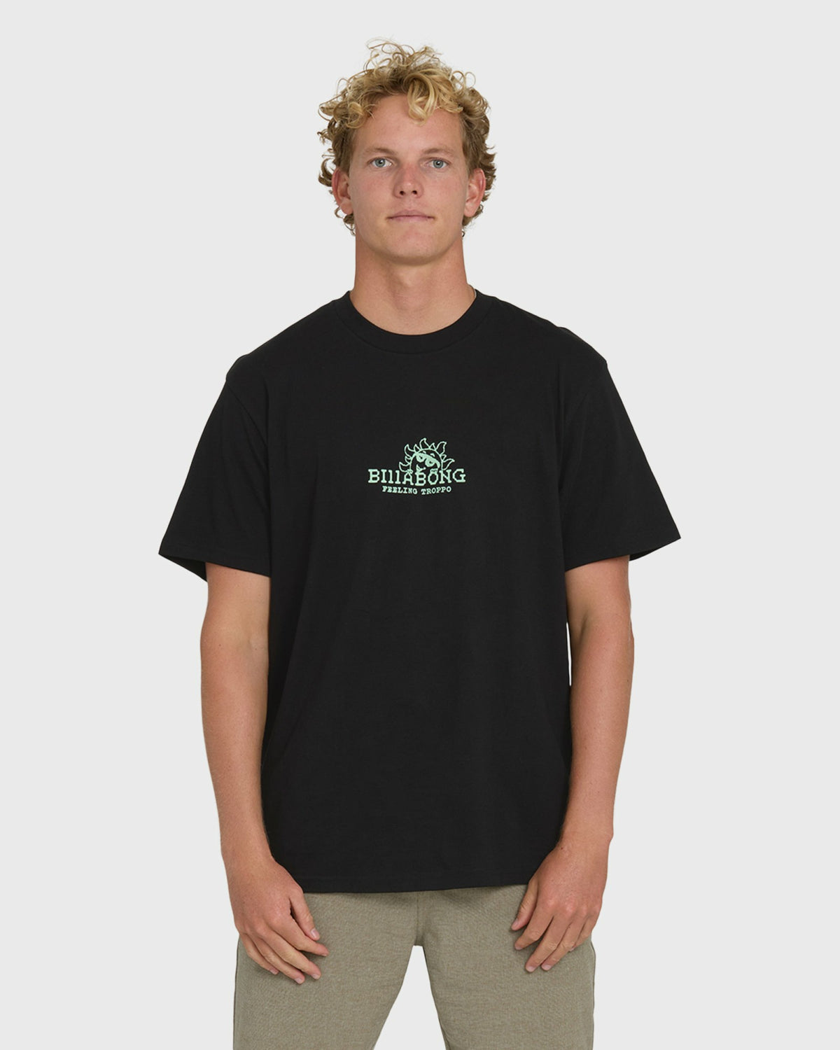 Billabong Men's Peek Premium Short Sleeve Knit T-Shirt - Black