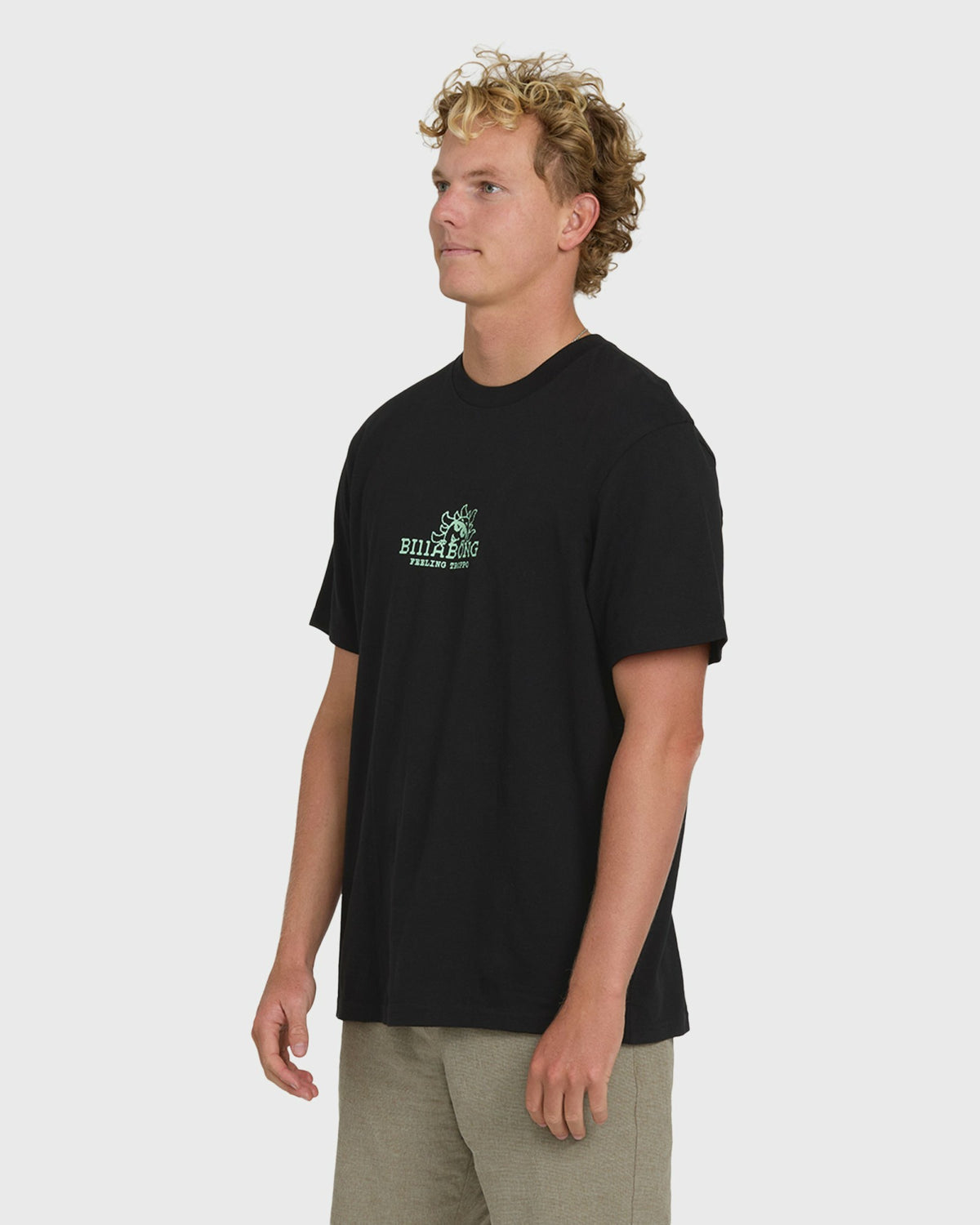 Billabong Men's Peek Premium Short Sleeve Knit T-Shirt - Black