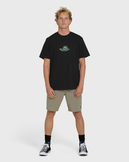 Billabong Men's Peek Premium Short Sleeve Knit T-Shirt - Black