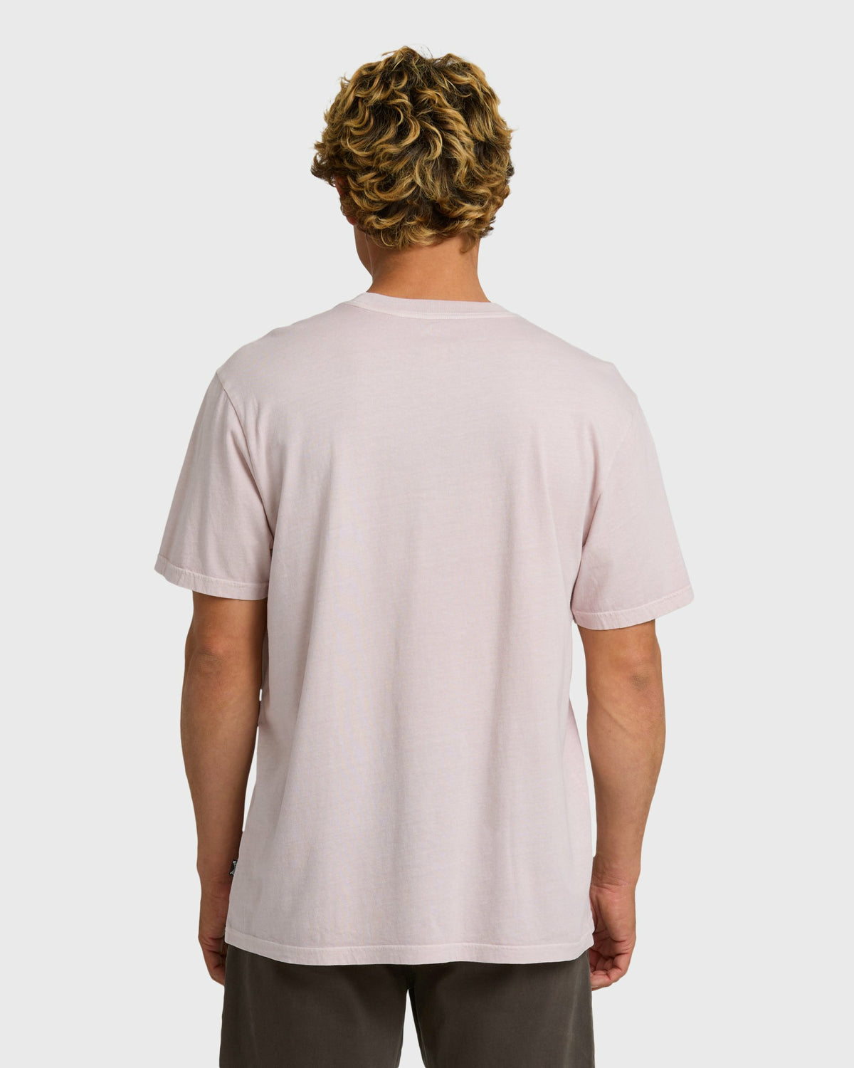 Billabong Men's Essential Pocket Wave Washed Premium Short Sleeve T-Shirt - Dusty Purple