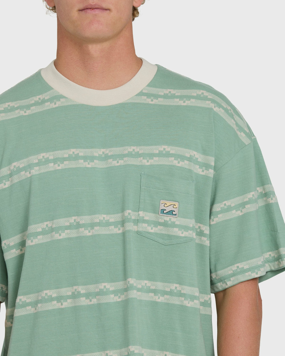 Billabong Men's Baxter Short Sleeve Knit T-Shirt - Granite Green