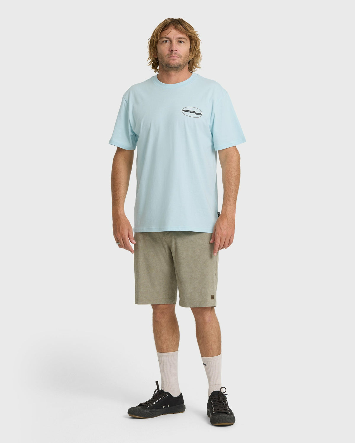 Billabong Men's Rotor Diamond Premium Short Sleeve Graphic T-Shirt - Coastal Blue
