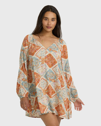 Billabong Women's Sweet Dreamer Mini Dress - Whitecap