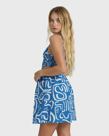 Billabong Women's True Desire Mini Dress - True Blue