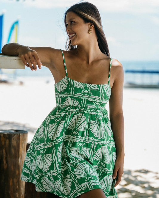 Billabong Women's Sea Shell Mini Dress - Kelly Green