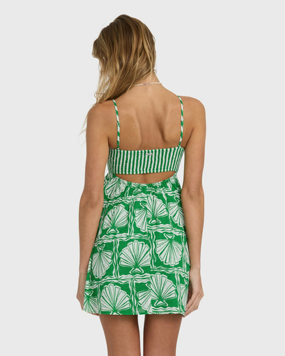Billabong Women's Sea Shell Mini Dress - Kelly Green