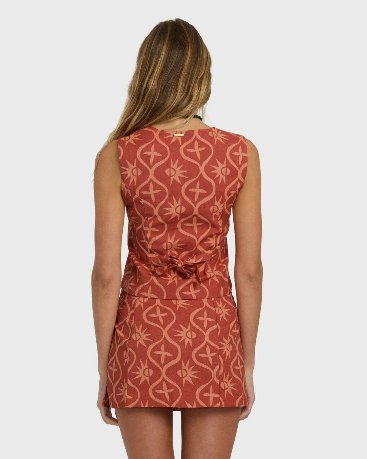 Billabong Women's Sunny Waves Vest - Dark Coral