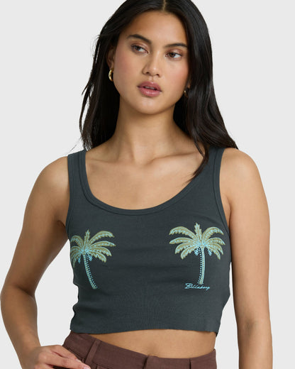 Billabong Women's Vacation Soil Tank - Off Black