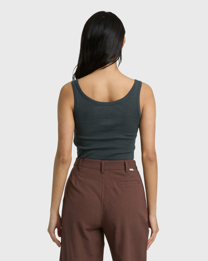 Billabong Women's Vacation Soil Tank - Off Black