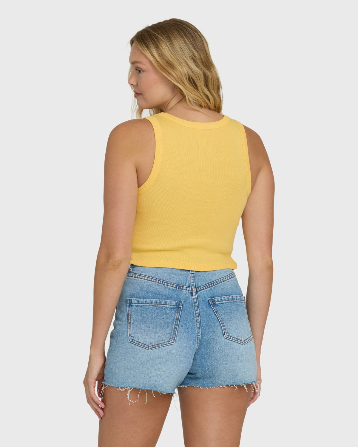Billabong Women's Sun Palm Seashell Tank Top - Soft Yellow