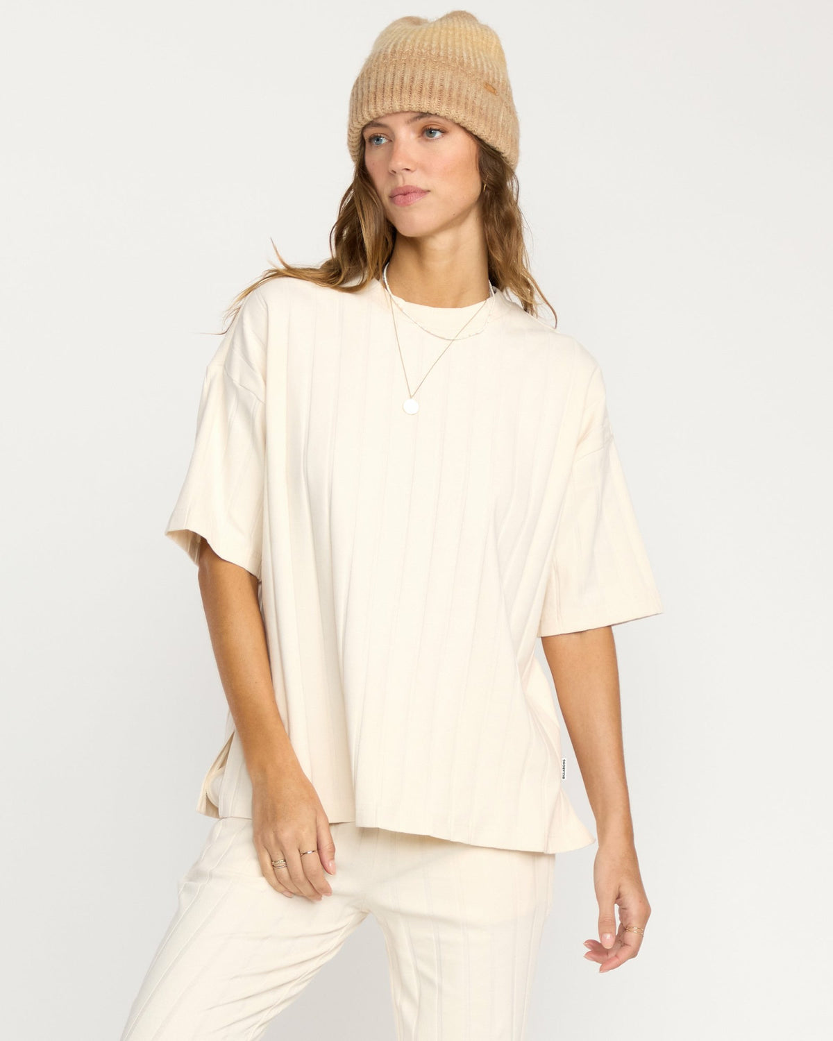 Billabong Women's Cass Short Sleeve Top - Whitecap